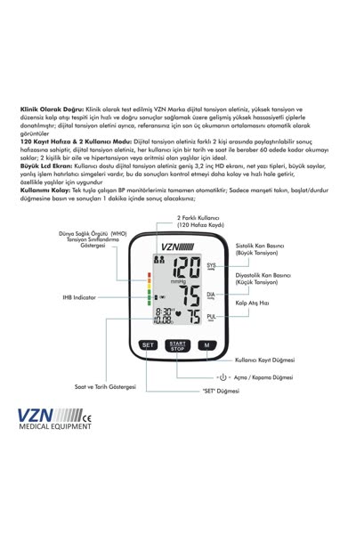Bp-2206 Bilekten Otomatik Digital Tansiyon Aleti