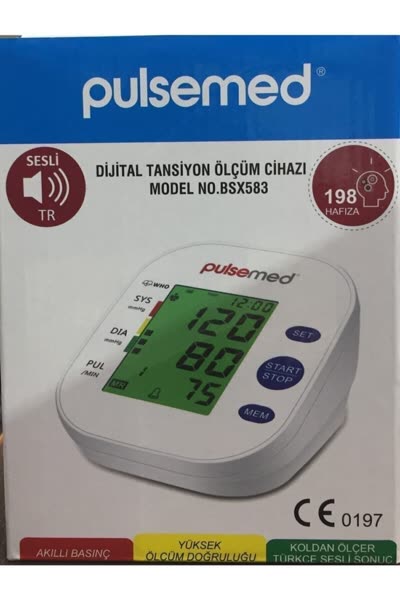 Pulsemed Dijital Türkçe Konuşan Koldan Tansiyon Ölçüm Cihazı (Model 1218)